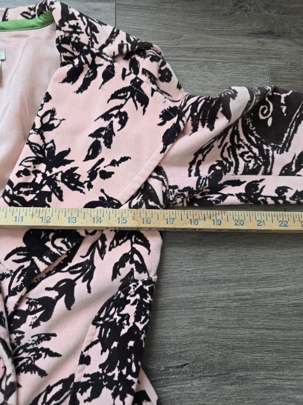 Odille for Anthropologie pink and dark brown velvet blazer Jacket Size 4 - Picture 8 of 9